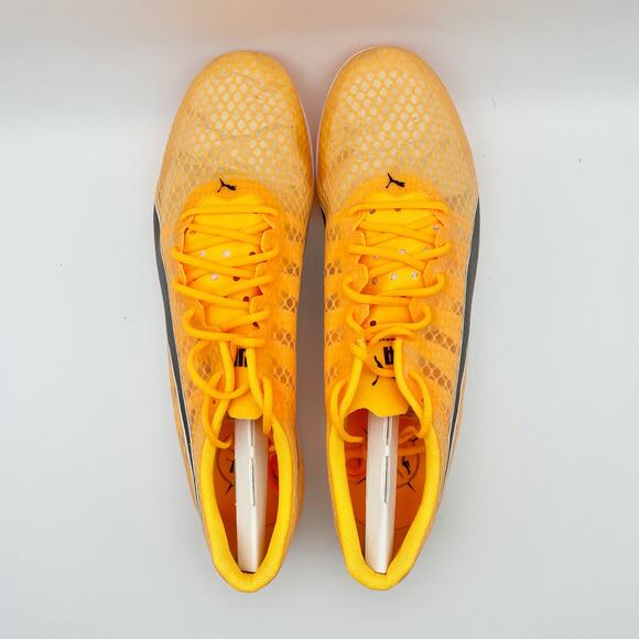Puma Men's EvoSpeed Distance 11 Running Shoe Size 9.5 Orange Black Track NIB - Picture 8 of 12